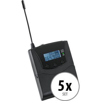 Pronomic 5 Récepteurs Stéréo Sans Fil Silent Guide V2 Clip Ceinture 3 Canaux Sans Fil - Publicité Pronomic 5 Récepteurs Stéréo Sans Fil Silent Guide V2 Clip Ceinture 3 Canaux Sans Fil - Publicité
