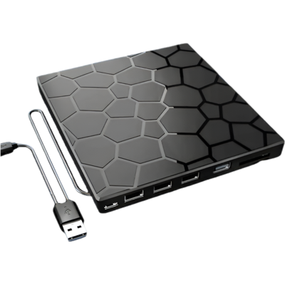 Sans Marque Lecteur Cd/dvd Externe, Câble Supplémentaire, 4 Ports Usb Et 1 Port Usb-C, Lecte - Publicité Sans Marque Lecteur Cd/dvd Externe, Câble Supplémentaire, 4 Ports Usb Et 1 Port Usb-C, Lecte - Publicité