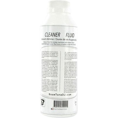 Nettoyant Pour Machine À Fumée Boomtone Dj Cleaner Fluid 250ml - Publicité Nettoyant Pour Machine À Fumée Boomtone Dj Cleaner Fluid 250ml - Publicité