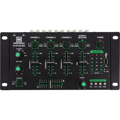 Pronomic DX-50 USB MKII - 4 canaux - USB - Bluetooth - table de mixage DJ - Publicité Pronomic DX-50 USB MKII - 4 canaux - USB - Bluetooth - table de mixage DJ - Publicité