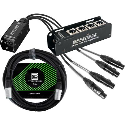 Pronomic Netcore Sb-3m Sp-3f 5m Multicore Xlr Rj45 Stagebox Cat5e Kit Réseau - Publicité Pronomic Netcore Sb-3m Sp-3f 5m Multicore Xlr Rj45 Stagebox Cat5e Kit Réseau - Publicité