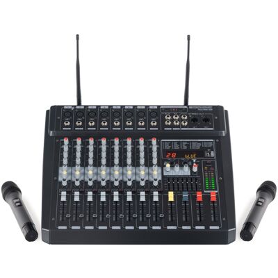 Pronomic Table De Mixage Studio Audio Mixer Console Bluetooth Usb 8 Canaux Mics Sans Fil - Publicité Pronomic Table De Mixage Studio Audio Mixer Console Bluetooth Usb 8 Canaux Mics Sans Fil - Publicité