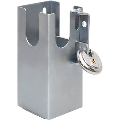 vidaXL Verrou d'attelage - Argent - 11x11x23,5 cm Acier - Publicité vidaXL Verrou d'attelage - Argent - 11x11x23,5 cm Acier - Publicité