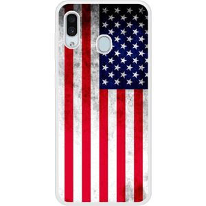 1001coques Coque en silicone pour Samsung Galaxy A20 Drapeau USA - Publicité 1001coques Coque en silicone pour Samsung Galaxy A20 Drapeau USA - Publicité