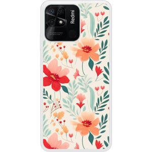 Coque en silicone 1001coques Xiaomi Redmi 10c - Flower Wall - Publicité Coque en silicone 1001coques Xiaomi Redmi 10c - Flower Wall - Publicité