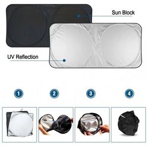 Media Wave Store ® 800240 Wisdom Pare-Soleil Pour Pare-Brise 150x70 Cm Anti-Uv Et Thermique - Publicité Media Wave Store ® 800240 Wisdom Pare-Soleil Pour Pare-Brise 150x70 Cm Anti-Uv Et Thermique - Publicité