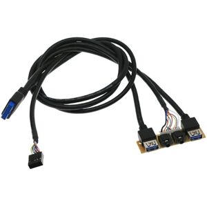Eurowagens Avant Pour Étui Panneau Usb3.0+usb3.0+ Pour Jack Ports I/o Board + Inter - Publicité Eurowagens Avant Pour Étui Panneau Usb3.0+usb3.0+ Pour Jack Ports I/o Board + Inter - Publicité