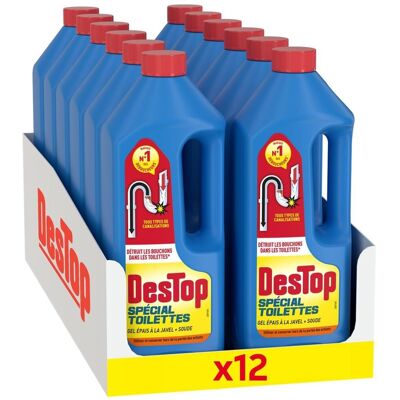 Destop Lot de 12 Gels Déboucheurs - Efficace contre bouchons - Publicité Destop Lot de 12 Gels Déboucheurs - Efficace contre bouchons - Publicité
