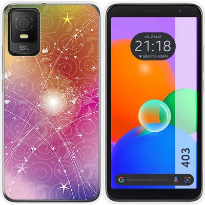 Tumundosmartphone Housse En Silicone Pour Tcl 403 Design Abstrait Dessins - Publicité Tumundosmartphone Housse En Silicone Pour Tcl 403 Design Abstrait Dessins - Publicité