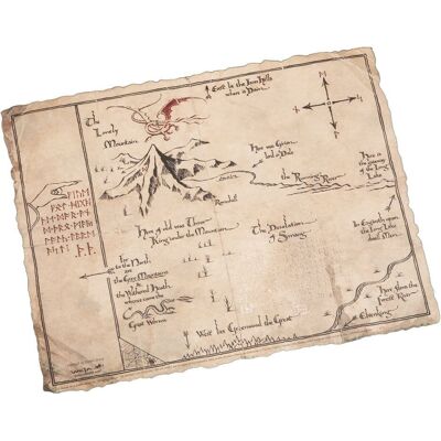 Le Hobbit Impression D'Art La Carte De Thorin 40 X 30 Cm Weta Workshop - Publicité Le Hobbit Impression D'Art La Carte De Thorin 40 X 30 Cm Weta Workshop - Publicité