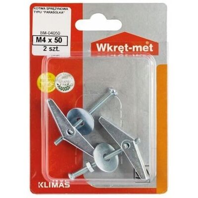 Sans Marque Kotwy Sprężynowe Parasolka 4x50mm G-K Stalowe - Publicité Sans Marque Kotwy Sprężynowe Parasolka 4x50mm G-K Stalowe - Publicité