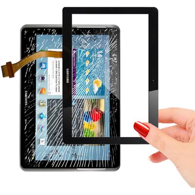 Vitre Tactile Adhésif Prémonté Samsung P5100 Rev R 04 Tab2 Ecran Premium Noir - Publicité Vitre Tactile Adhésif Prémonté Samsung P5100 Rev R 04 Tab2 Ecran Premium Noir - Publicité