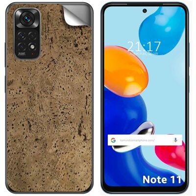 Tumundosmartphone Autocollant Vinyle Autocollant Texture Liège Pour Xiaomi Redmi Note 11 / 11s - Publicité Tumundosmartphone Autocollant Vinyle Autocollant Texture Liège Pour Xiaomi Redmi Note 11 / 11s - Publicité