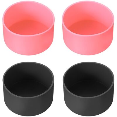 Uxcell Pour 4 Protège-Bas Silicone Noir/rose Clair - Publicité Uxcell Pour 4 Protège-Bas Silicone Noir/rose Clair - Publicité
