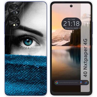 Tumundosmartphone Housse En Silicone Pour Tcl 40 Nxtpaper Design Oeil Dessins - Publicité Tumundosmartphone Housse En Silicone Pour Tcl 40 Nxtpaper Design Oeil Dessins - Publicité