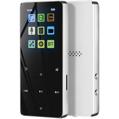Avizar Lecteur Mp3 Tactile Musique Et Vidéo Avec Bluetooth Autonomie 20h Argent - Publicité Avizar Lecteur Mp3 Tactile Musique Et Vidéo Avec Bluetooth Autonomie 20h Argent - Publicité