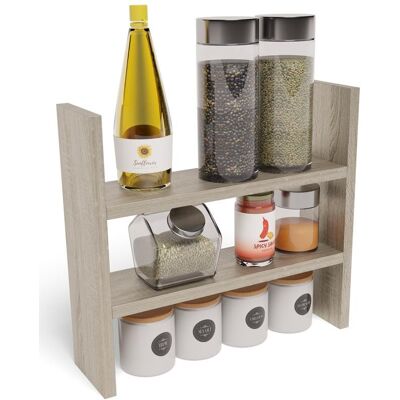 Sans Marque Étagère De Cuisine Sur Pied Bis Ex3 Sonoma, Panneau De 18 Mm - Publicité Sans Marque Étagère De Cuisine Sur Pied Bis Ex3 Sonoma, Panneau De 18 Mm - Publicité