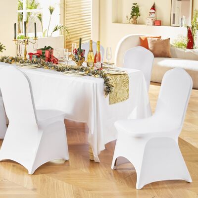Vevor - Stretch Chair Cover - Blanc - Chair Cover - Publicité Vevor - Stretch Chair Cover - Blanc - Chair Cover - Publicité