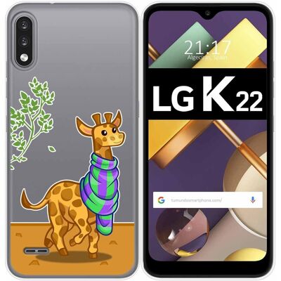 Tumundosmartphone Housse En Gel Transparent Pour Lg K22 Design Girafe Dessins - Publicité Tumundosmartphone Housse En Gel Transparent Pour Lg K22 Design Girafe Dessins - Publicité