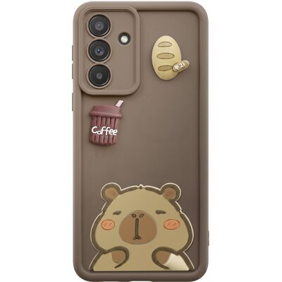 Avizar Coque Pour Galaxy A56, Motifs Capybara Kawaii En 3d Et Contour Surélevé, Marron - Publicité Avizar Coque Pour Galaxy A56, Motifs Capybara Kawaii En 3d Et Contour Surélevé, Marron - Publicité
