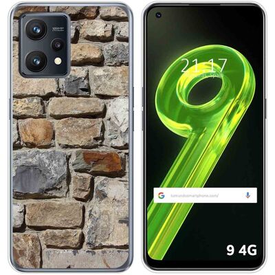 Tumundosmartphone Housse En Silicone Pour Realme 9 4g Design Brique 03 Dessins - Publicité Tumundosmartphone Housse En Silicone Pour Realme 9 4g Design Brique 03 Dessins - Publicité