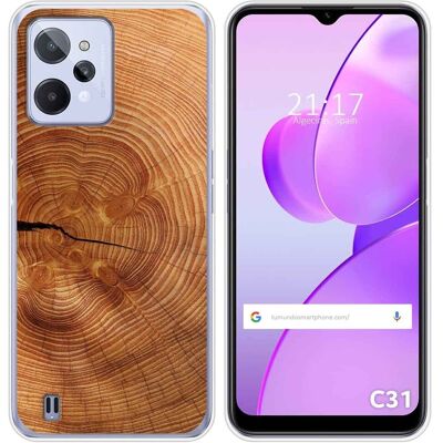 Tumundosmartphone Housse En Silicone Pour Realme C31 Design Bois 04 Dessins - Publicité Tumundosmartphone Housse En Silicone Pour Realme C31 Design Bois 04 Dessins - Publicité
