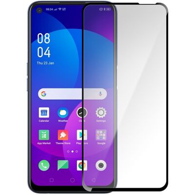 Protection d'écran en verre trempé pour Oppo A72 / A52 - Bords noirs - Publicité Protection d'écran en verre trempé pour Oppo A72 / A52 - Bords noirs - Publicité