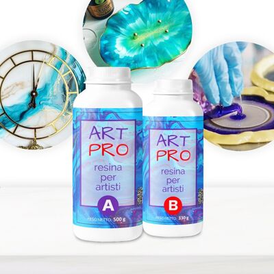 Resin Pro Art Pro Résine Transparente Pour Les Artistes 1.6 Kg. Publicité Resin Pro Art Pro Résine Transparente Pour Les Artistes 1.6 Kg. Publicité