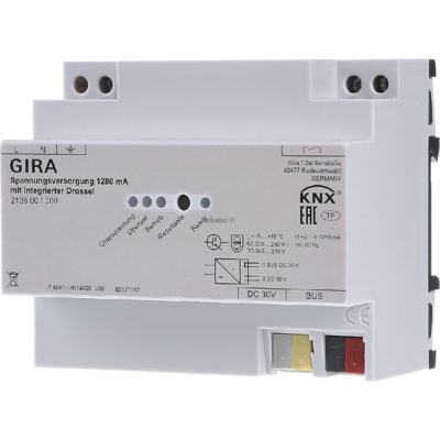 Gira 213800 Alimentation KNX 1280mA - Alimentation électrique - Publicité Gira 213800 Alimentation KNX 1280mA - Alimentation électrique - Publicité