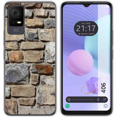 Coque en Silicone TCL 406 Design Brique - Téléphone - Publicité Coque en Silicone TCL 406 Design Brique - Téléphone - Publicité