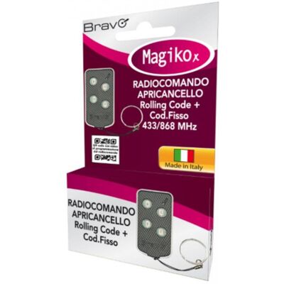 BRAVO - MAGIKOX 90502178 - Rolling code - Fixed code - Télécommande - Publicité BRAVO - MAGIKOX 90502178 - Rolling code - Fixed code - Télécommande - Publicité