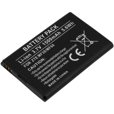 Avizar Batterie De Remplacement Pour Zte Mf30 Mf60 1500mah Li-Ion Noir - Publicité Avizar Batterie De Remplacement Pour Zte Mf30 Mf60 1500mah Li-Ion Noir - Publicité