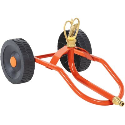 Traîneau D’arrosage Sur Roues Avec Tête Rotative En Acier Rouge Vidaxl - Publicité Traîneau D’arrosage Sur Roues Avec Tête Rotative En Acier Rouge Vidaxl - Publicité