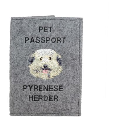 Art-Dog - Pastore dei Pirenei - Porte-passeport - Publicité Art-Dog - Pastore dei Pirenei - Porte-passeport - Publicité