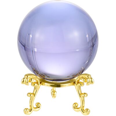 Uxcell 60mm/2.4\" Boule Cristal, 1 Ensemble K9 Boule Cadeau Boîte Métal Support Violette - Publicité Uxcell 60mm/2.4\" Boule Cristal, 1 Ensemble K9 Boule Cadeau Boîte Métal Support Violette - Publicité