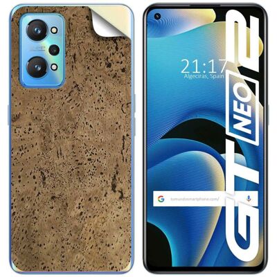 Tumundosmartphone Autocollant Vinyle Autocollant Texture Liège Pour Realme Gt Neo 2 5g - Publicité Tumundosmartphone Autocollant Vinyle Autocollant Texture Liège Pour Realme Gt Neo 2 5g - Publicité