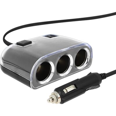 Avizar Multiprise Allume-Cigare Répartiteur 3x Prises Allume-Cigare + 2x Prises Usb - Publicité Avizar Multiprise Allume-Cigare Répartiteur 3x Prises Allume-Cigare + 2x Prises Usb - Publicité