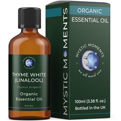 Mystic Moments - Thyme White Sweet - Biologique - Huile essentielle - Publicité Mystic Moments - Thyme White Sweet - Biologique - Huile essentielle - Publicité