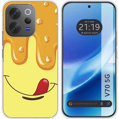 Tumundosmartphone Funda Tpu Flexible Vivo V70 5g Multicolore Design Aluminio Glacé Vanille Dessins - Publicité Tumundosmartphone Funda Tpu Flexible Vivo V70 5g Multicolore Design Aluminio Glacé Vanille Dessins - Publicité