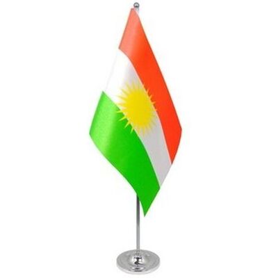 Az Flag Drapeau De Table Prestige Kurdistan 22x15cm En Satin - Grand Drapeaux De Bureau - Publicité Az Flag Drapeau De Table Prestige Kurdistan 22x15cm En Satin - Grand Drapeaux De Bureau - Publicité