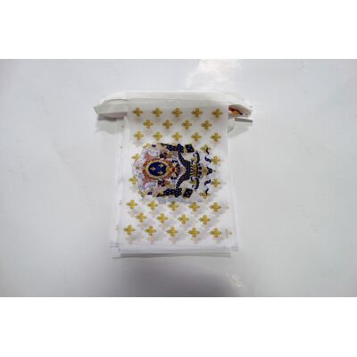 Az Flag Guirlande 6 Mètres 20 Drapeaux Royaume De France Grandes Armes 21x15 Cm - Drapea - Publicité Az Flag Guirlande 6 Mètres 20 Drapeaux Royaume De France Grandes Armes 21x15 Cm - Drapea - Publicité