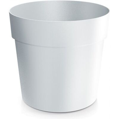 Prosperplast Pot De Fleurs Rond Classique En Plastique Blanc De 12,4 Cm De Diamètre. Publicité Prosperplast Pot De Fleurs Rond Classique En Plastique Blanc De 12,4 Cm De Diamètre. Publicité