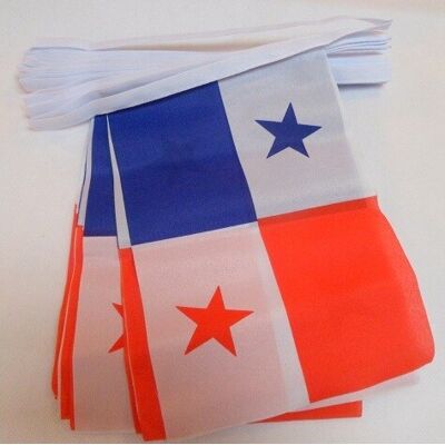 Panama - Guirlande de drapeaux 6m - 20 drapeaux - 21x15cm - Guirlande - Publicité Panama - Guirlande de drapeaux 6m - 20 drapeaux - 21x15cm - Guirlande - Publicité