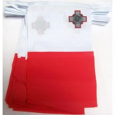 Az Flag Guirlande 6 Mètres 20 Drapeaux Malte 21x15 Cm - Drapeau Maltais 15 X 21 Cm - Neu - Publicité Az Flag Guirlande 6 Mètres 20 Drapeaux Malte 21x15 Cm - Drapeau Maltais 15 X 21 Cm - Neu - Publicité