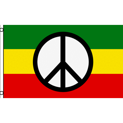 Az Flag - Drapeau Paix Rasta - 150x90cm - Flag - Publicité Az Flag - Drapeau Paix Rasta - 150x90cm - Flag - Publicité