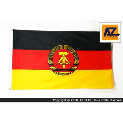 Drapeau Allemagne de l'Est Az Flag - 150x90cm - Polyester - Bords renforcés - Publicité Drapeau Allemagne de l'Est Az Flag - 150x90cm - Polyester - Bords renforcés - Publicité