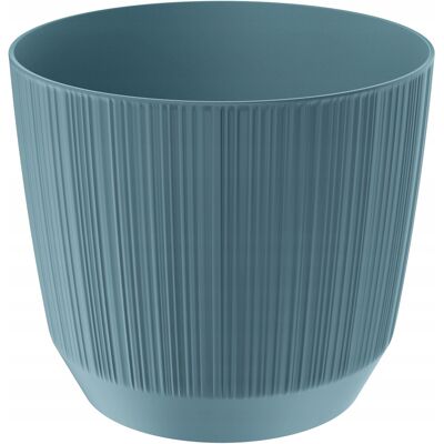 Prosperplast Pot De Fleurs Rond En Plastique Avec Couvercle Rainuré, Bleu, 14,7 Cm, Ryfo - Publicité Prosperplast Pot De Fleurs Rond En Plastique Avec Couvercle Rainuré, Bleu, 14,7 Cm, Ryfo - Publicité