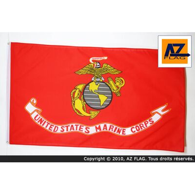 Az Flag Drapeau US Marines 150x90cm - Décoration Patriotique de l'Armée US - Publicité Az Flag Drapeau US Marines 150x90cm - Décoration Patriotique de l'Armée US - Publicité