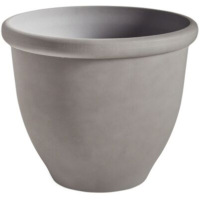 Pot de fleurs rond extérieur résistant aux UV Beliani Tesalia - Design moderne - Publicité Pot de fleurs rond extérieur résistant aux UV Beliani Tesalia - Design moderne - Publicité