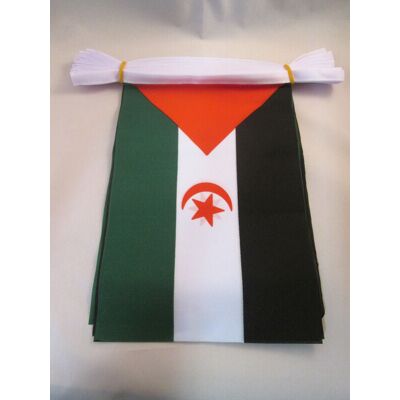 Inconnu - Guirlande de Drapeaux Sahara Occidental 6m - 20 Drapeaux - Publicité Inconnu - Guirlande de Drapeaux Sahara Occidental 6m - 20 Drapeaux - Publicité